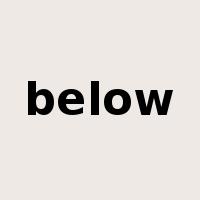 below是什么意思