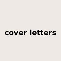 cover letters是什么意思