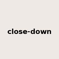 close-down是什么意思