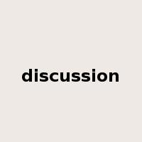 discussion是什么意思