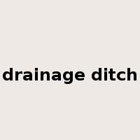 drainage ditch是什么意思