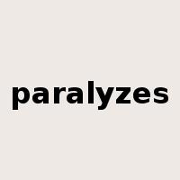 paralyzes是什么意思