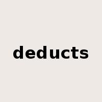 deducts