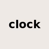 clock是什么意思