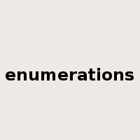 enumerations