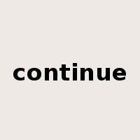 continue是什么意思