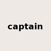 captain是什么意思