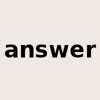 answer是什么意思