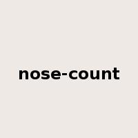 nose-count是什么意思