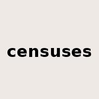 censuses是什么意思