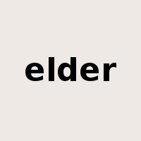 elder是什么意思