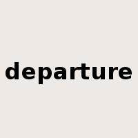 departure是什么意思