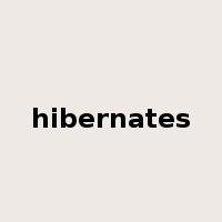 hibernates是什么意思