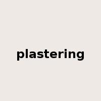 plastering