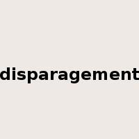 disparagement是什么意思