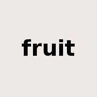 fruit是什么意思