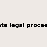 initiate legal proceeding是什么意思