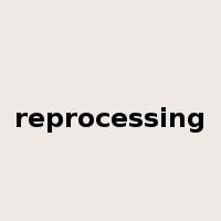 reprocessing是什么意思