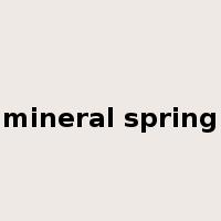 mineral spring是什么意思