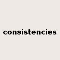 consistencies是什么意思