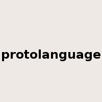 protolanguage