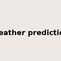 weather prediction是什么意思