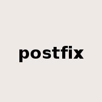 postfix是什么意思