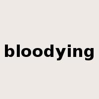 bloodying是什么意思