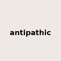 antipathic是什么意思