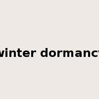 winter dormancy是什么意思