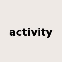 activity是什么意思