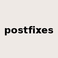 postfixes是什么意思