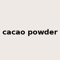 cacao powder是什么意思