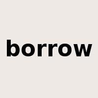 borrow是什么意思