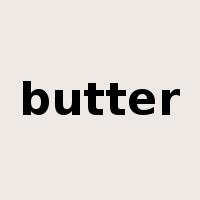 butter是什么意思