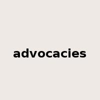 advocacies是什么意思