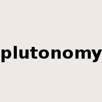 plutonomy是什么意思