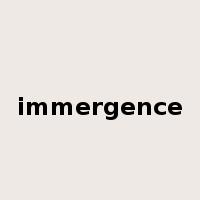 immergence是什么意思