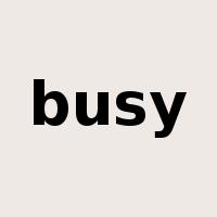 busy是什么意思