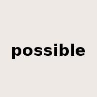 possible是什么意思