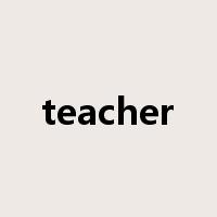 teacher是什么意思