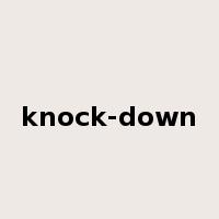 knock-down是什么意思