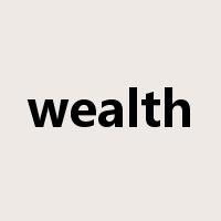 wealth是什么意思