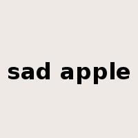 sad apple是什么意思