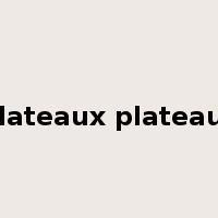 plateaux plateaus是什么意思