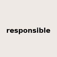 responsible是什么意思