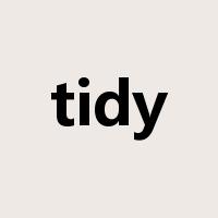tidy是什么意思