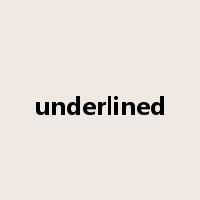 underlined是什么意思