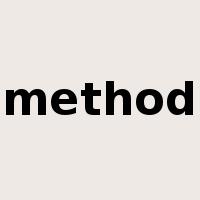 method是什么意思