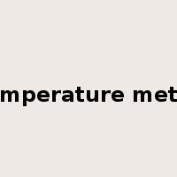 temperature meter是什么意思